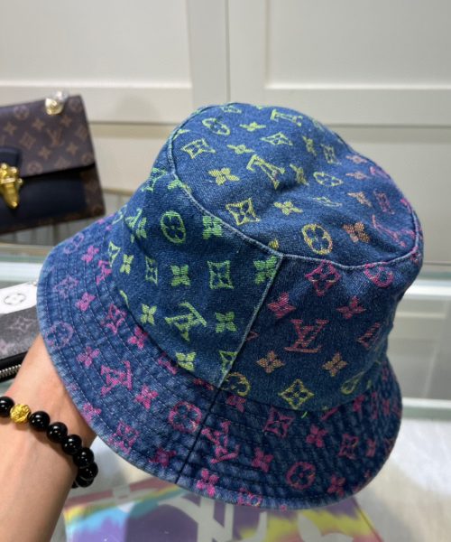 LV033 - Monogram Pink Denim Bucket Hat
