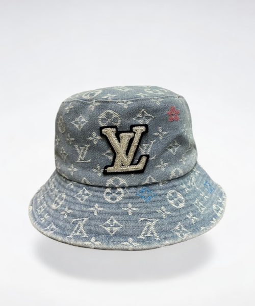 LV058 - Monogram Denim Bucket Hat Light Blue