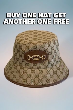 GC005 - Monogram Canvas Bucket Hat Brown