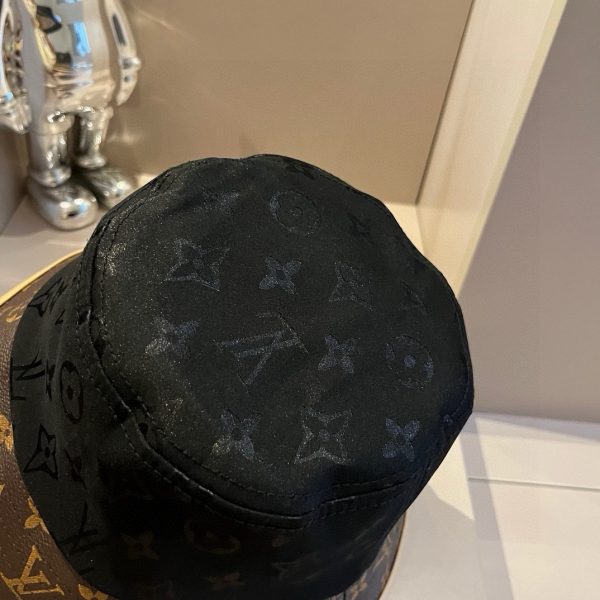 LV066 - Monogram Canvas Bucket Hat Black - Image 5