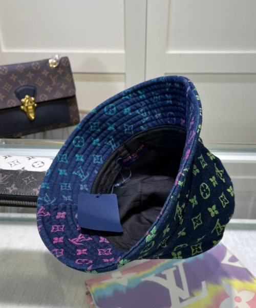 LV033 - Monogram Pink Denim Bucket Hat