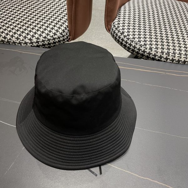 LV067 - Logo Canvas Bucket Hat Black - Image 2