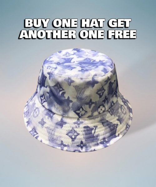 LV023 - Monogram Canvas Bucket Hat multi colour topi wanita - Purple