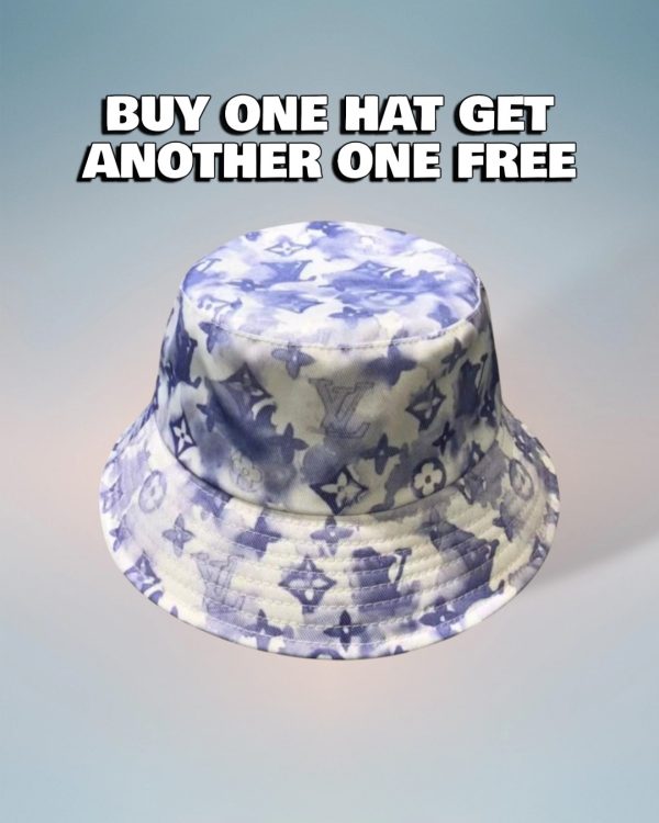 LV023 - Monogram Canvas Bucket Hat multi colour topi wanita - Purple