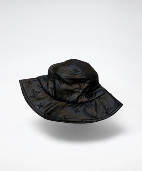 LV027 - Leather Bucket Hat Black