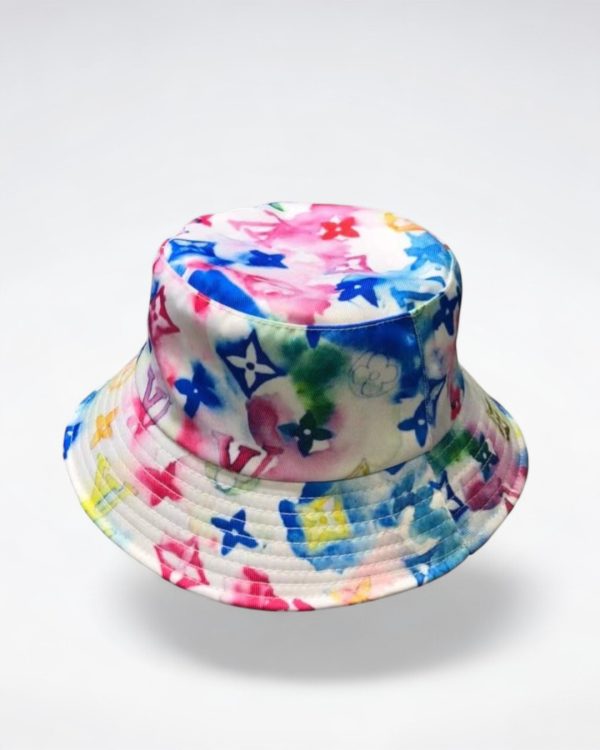LV024 - Monogram Canvas Bucket Hat multi colour topi wanita - Multi Color - Image 2