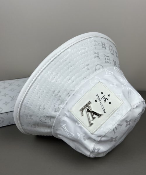 LV061 - Monogram Canvas Bucket Hat White