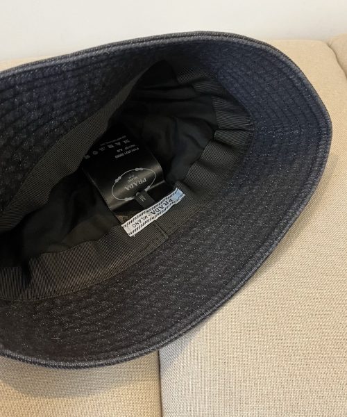 PR003 - Monogram Canvas Bucket Hat Black