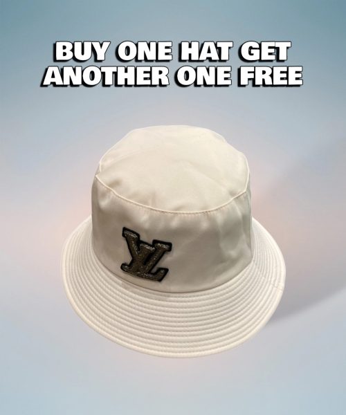 LV068 - Logo Canvas Bucket Hat Beige