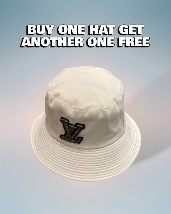 LV068 - Logo Canvas Bucket Hat Beige