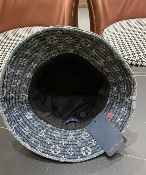 LV059 - Monogram Denim Bucket Hat Blue
