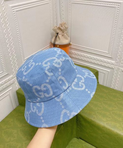 GC003 - Monogram Canvas Bucket Hat Blue