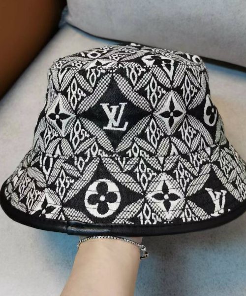 LV020 - Monogram Cotton Since 1854 Black Monogram Bucket Hat