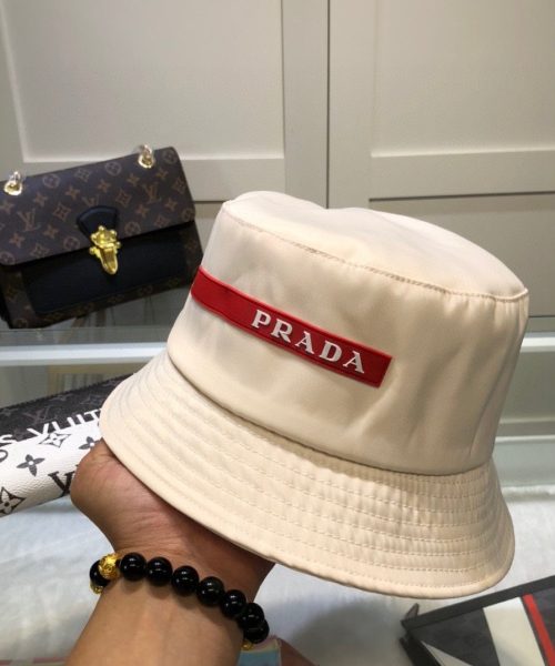 PR002 - Monogram Canvas Bucket Hat Cream
