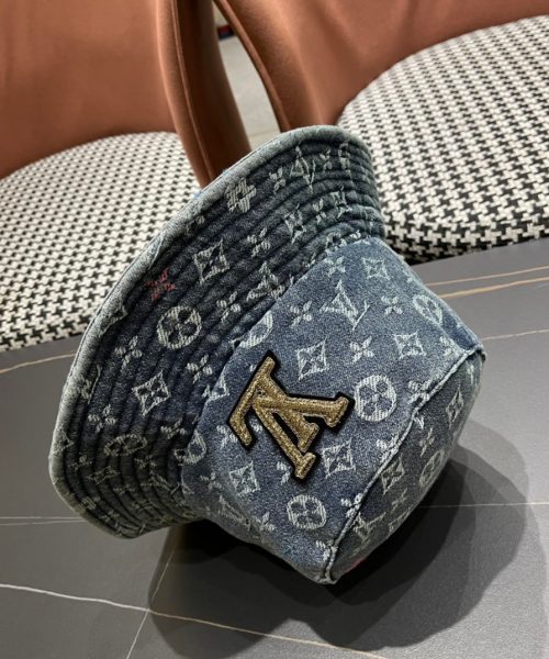 LV059 - Monogram Denim Bucket Hat Blue