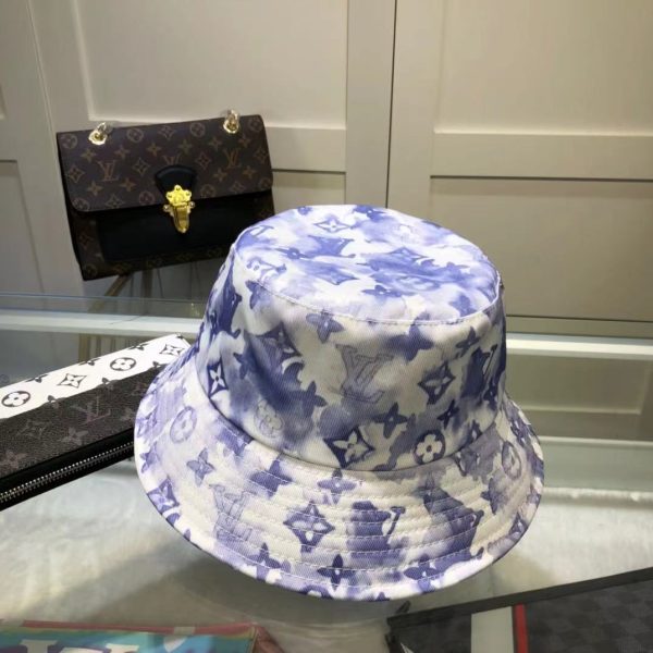 LV023 - Monogram Canvas Bucket Hat multi colour topi wanita - Purple - Image 3