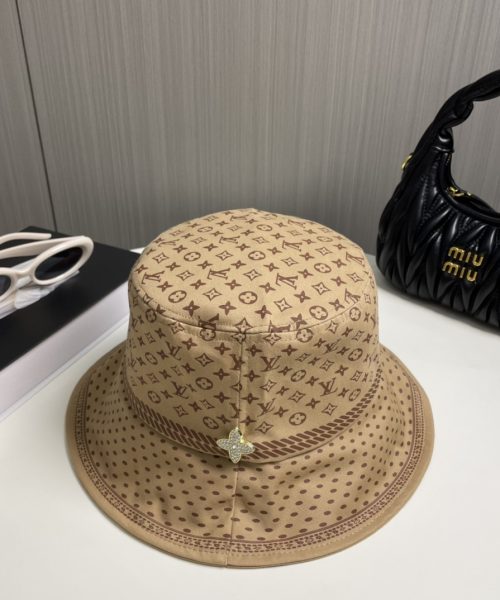 LV050 - Monogram Canvas Bucket Hat Brown
