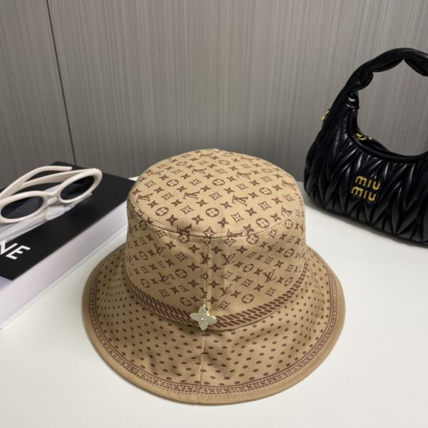 LV050 - Monogram Canvas Bucket Hat Brown - Image 6