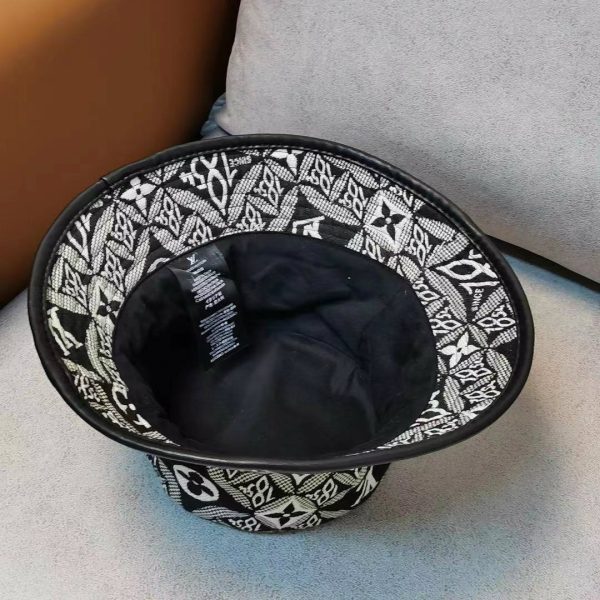 LV020 - Monogram Cotton Since 1854 Black Monogram Bucket Hat - Image 6