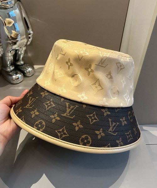 LV065 - Monogram Canvas Bucket Hat Beige