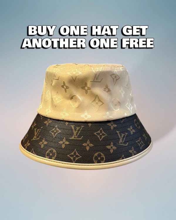 LV065 - Monogram Canvas Bucket Hat Beige