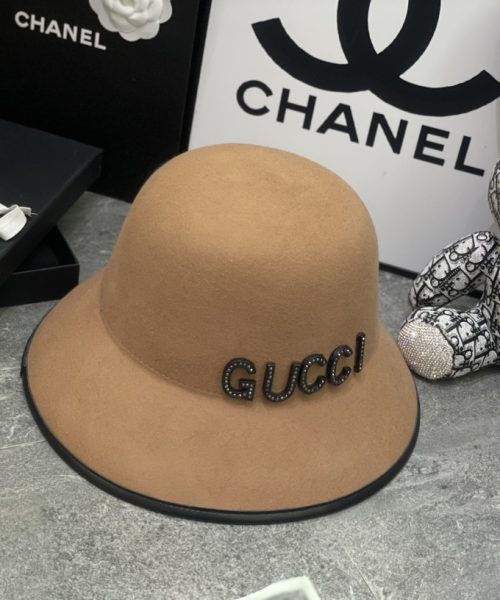 GC001 - Logo wool Bucket Hat Brown