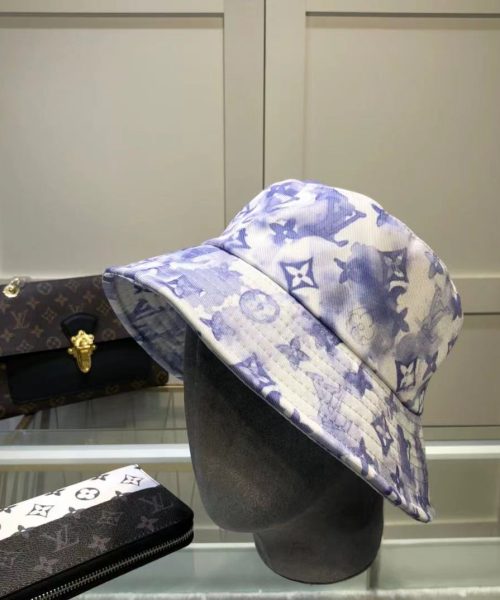LV023 - Monogram Canvas Bucket Hat multi colour topi wanita - Purple