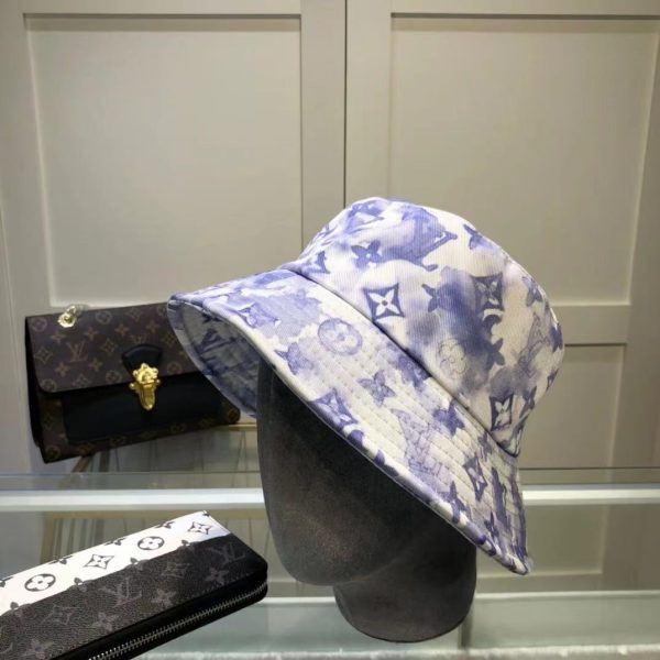 LV023 - Monogram Canvas Bucket Hat multi colour topi wanita - Purple - Image 5