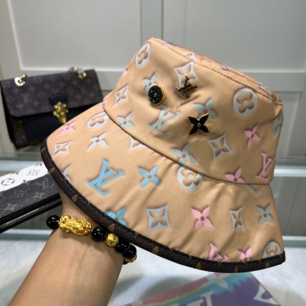 LV038 - Monogram Canvas Bucket Hat Beige - Image 5