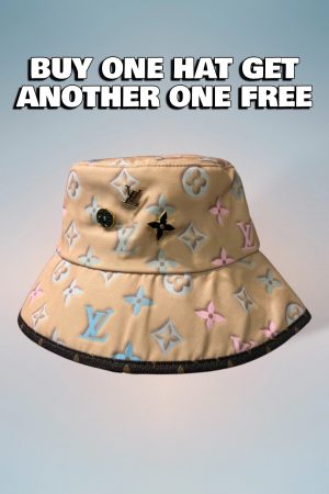 LV038 - Monogram Canvas Bucket Hat Beige
