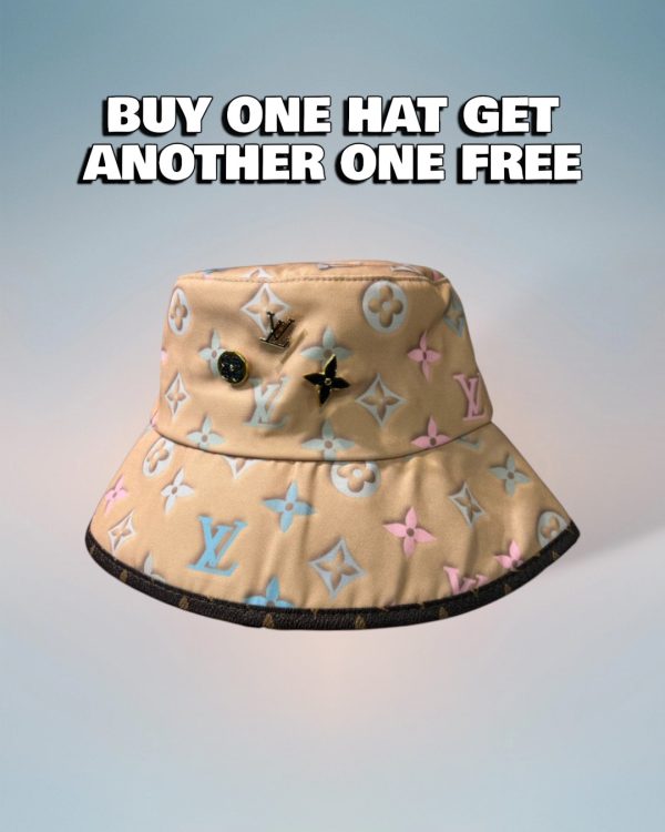 LV038 - Monogram Canvas Bucket Hat Beige