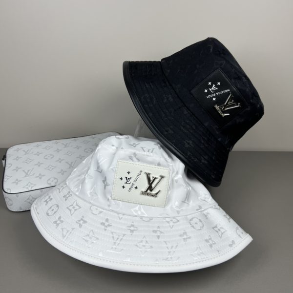 LV062 - Monogram Canvas Bucket Hat Black - Image 11