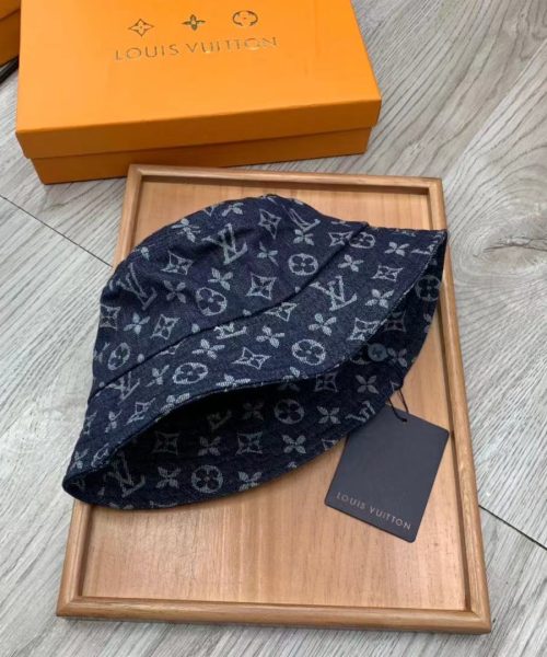 LV021 - Monogram Cotton Bucket Hat Blue