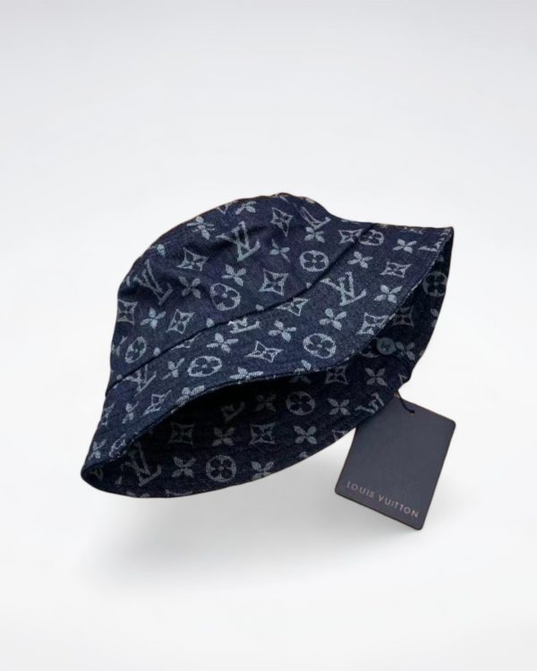 LV021 - Monogram Cotton Bucket Hat Blue - Image 2