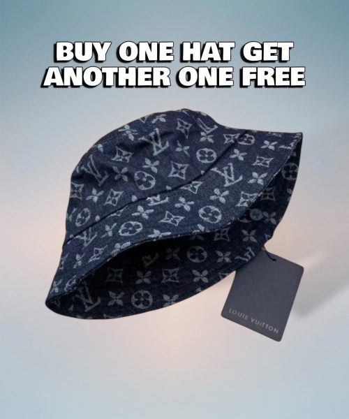 LV021 - Monogram Cotton Bucket Hat Blue