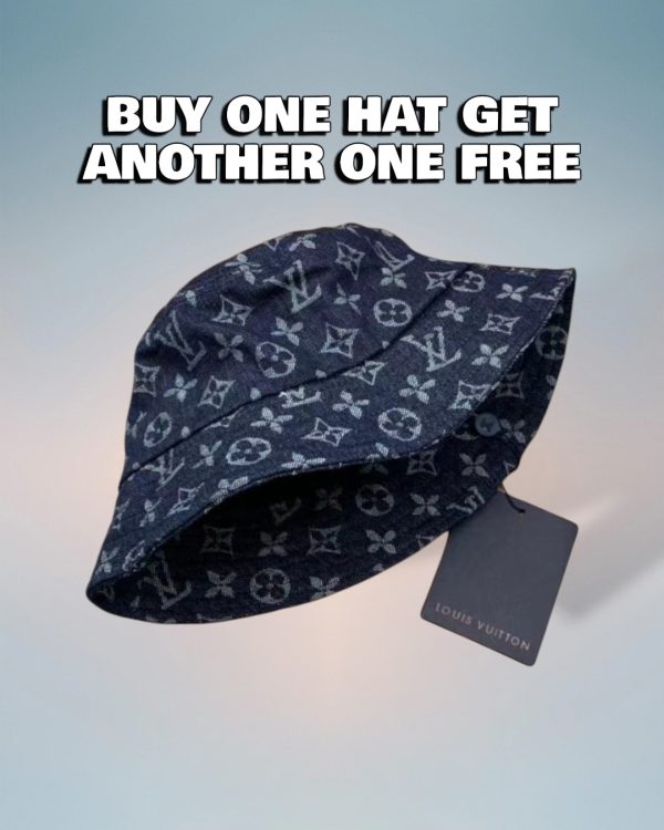 LV021 - Monogram Cotton Bucket Hat Blue