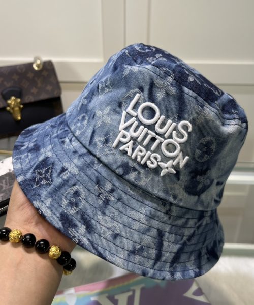 LV064 - Monogram Canvas Bucket Hat Blue