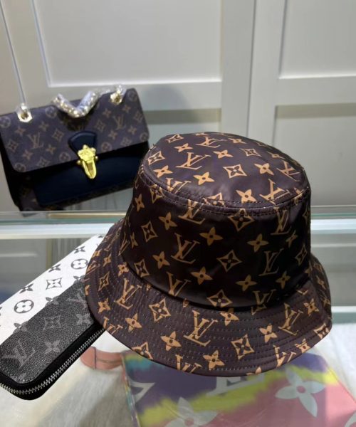 LV006 - Monogram Canvas Bucket Hat Brown