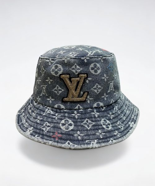 LV059 - Monogram Denim Bucket Hat Blue