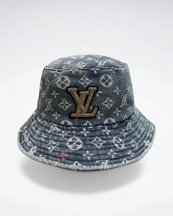 LV059 - Monogram Denim Bucket Hat Blue - Image 2