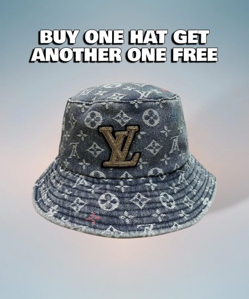 LV059 - Monogram Denim Bucket Hat Blue