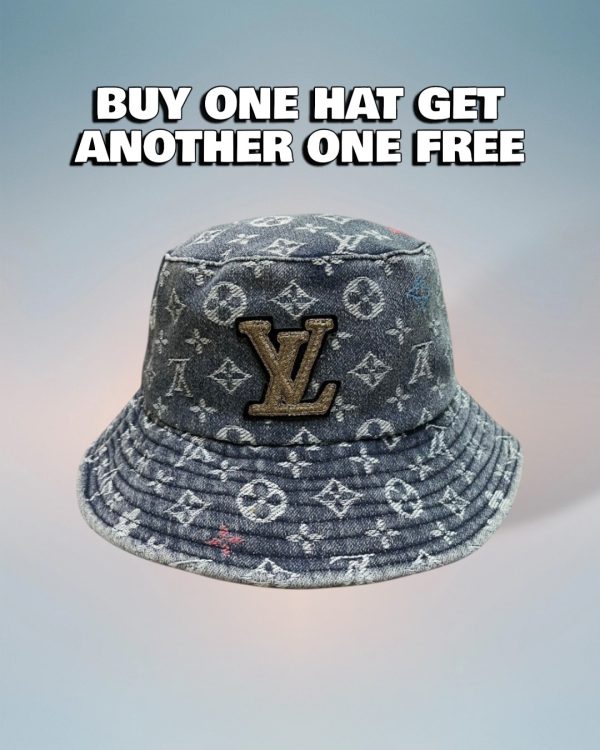 LV059 - Monogram Denim Bucket Hat Blue
