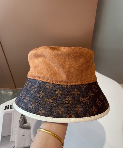 LV030 - Monogram Canvas Bucket Hat Brown