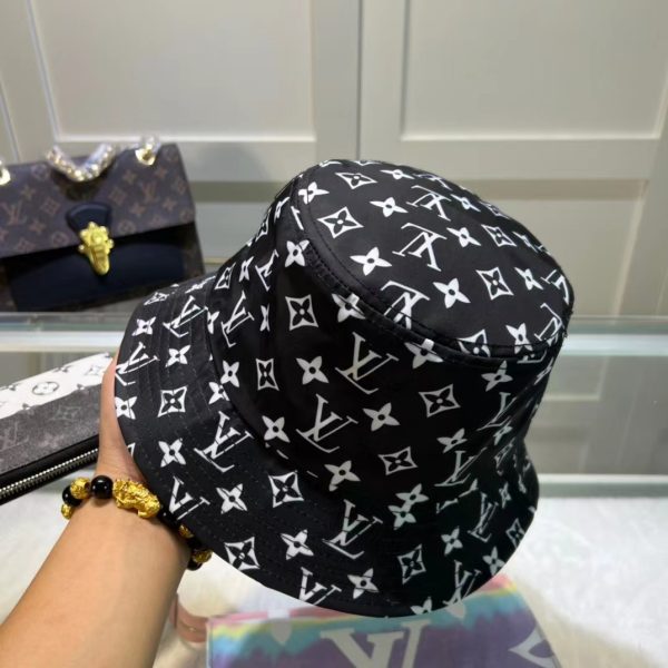 LV009 - Monogram Canvas Bucket Hat Black - Image 5