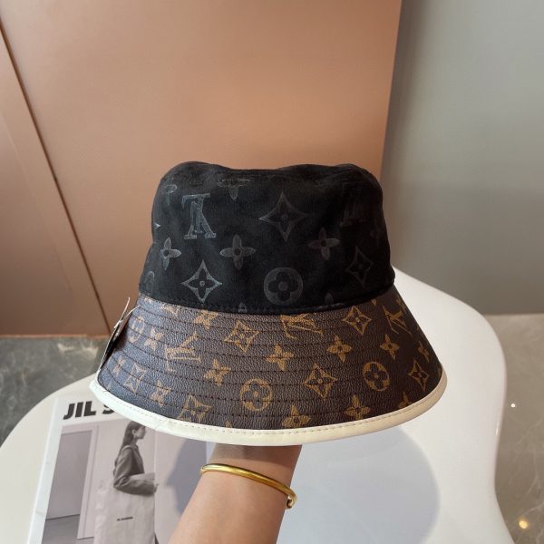 LV031 - Monogram Canvas Bucket Hat Black - Image 3