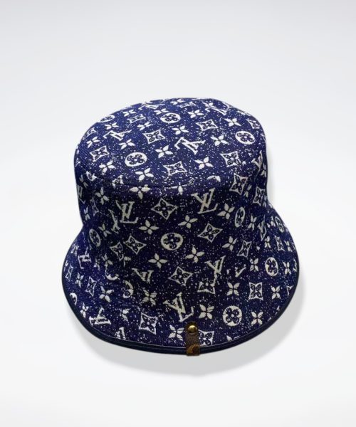 LV014 - Monogram Denim Bucket Hat Blue