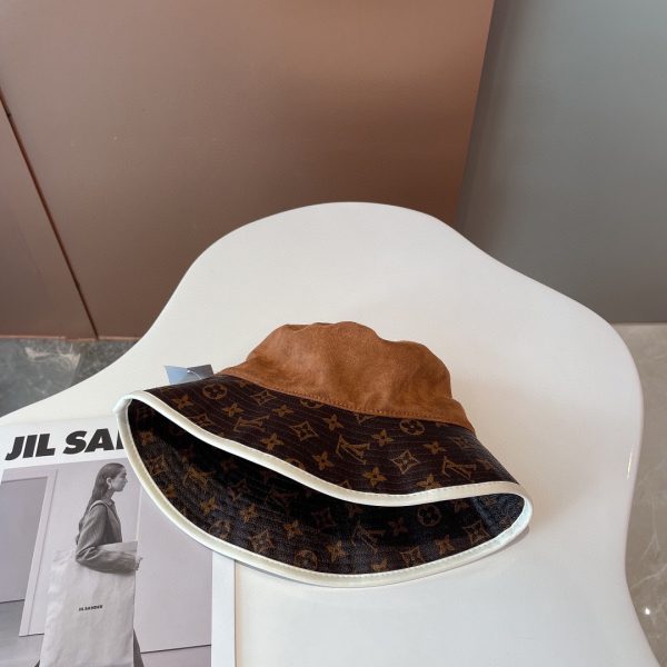 LV030 - Monogram Canvas Bucket Hat Brown - Image 4