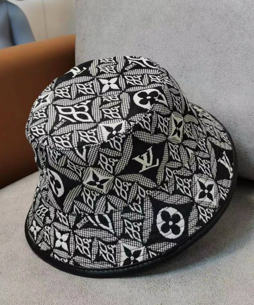 LV020 - Monogram Cotton Since 1854 Black Monogram Bucket Hat