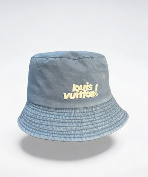 LV041 - Logo Cotton Bucket Hat Blue