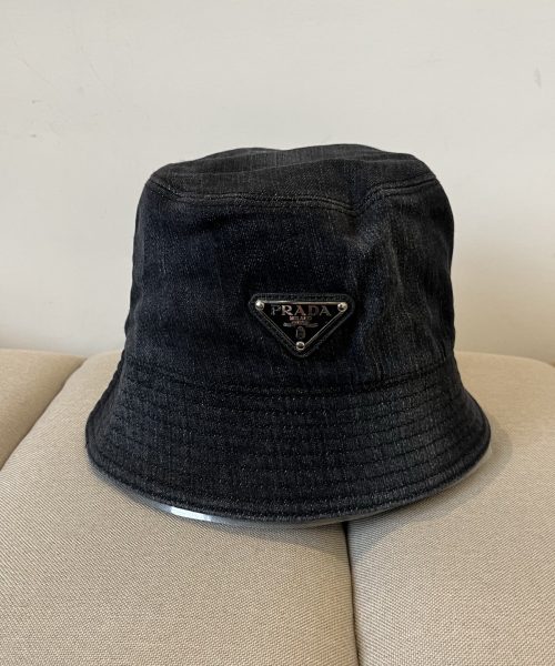 PR003 - Monogram Canvas Bucket Hat Black